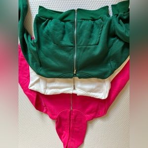 cropped zip ups